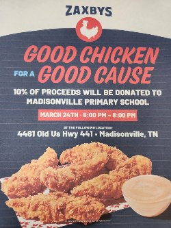 Zaxbys flyer